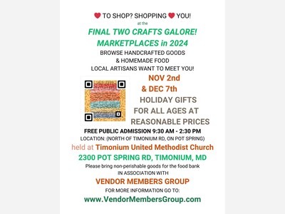 11/02/24 CRAFTS GALORE! Marketplace 