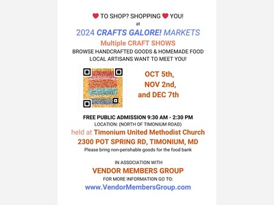 10/05/24 CRAFTS GALORE! Marketplace c/o Vendor Members Group