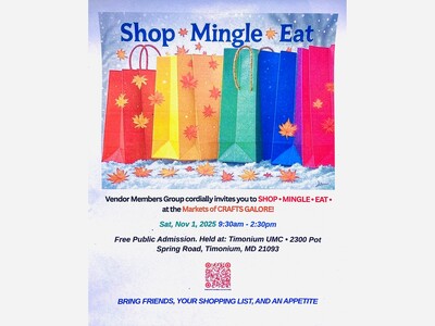 TOMORROW! 11/1/25 Markets of CRAFTS GALORE!