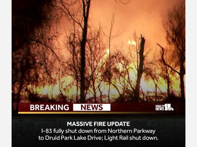 FIRE CLOSES I-83