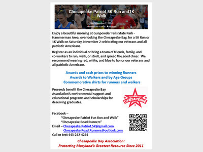 Chesapeake Patriot 5K Run and 1K Walk